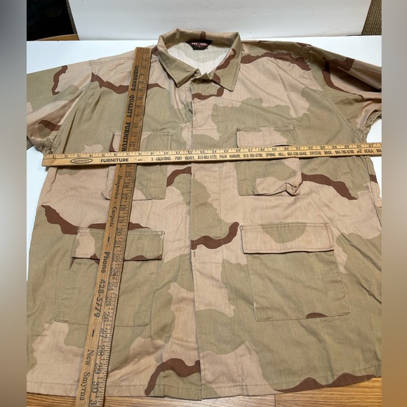 Mens TRU-SPEC Cotton Ripstop BDU Coat 2XL Tactical  Camo Uniform Shirt - Picture 3 of 10